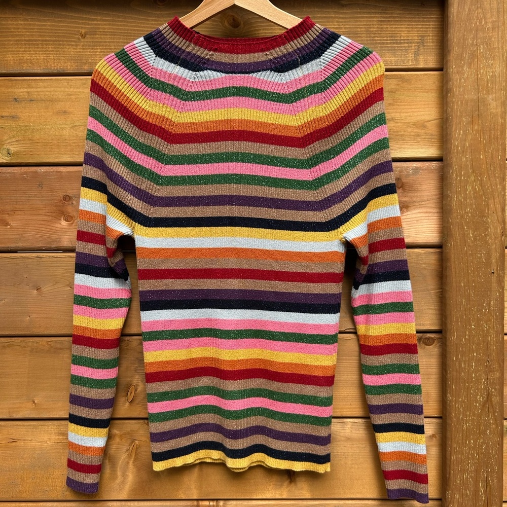 Boden women’s size L rainbow - long sleeve shirt / sweater